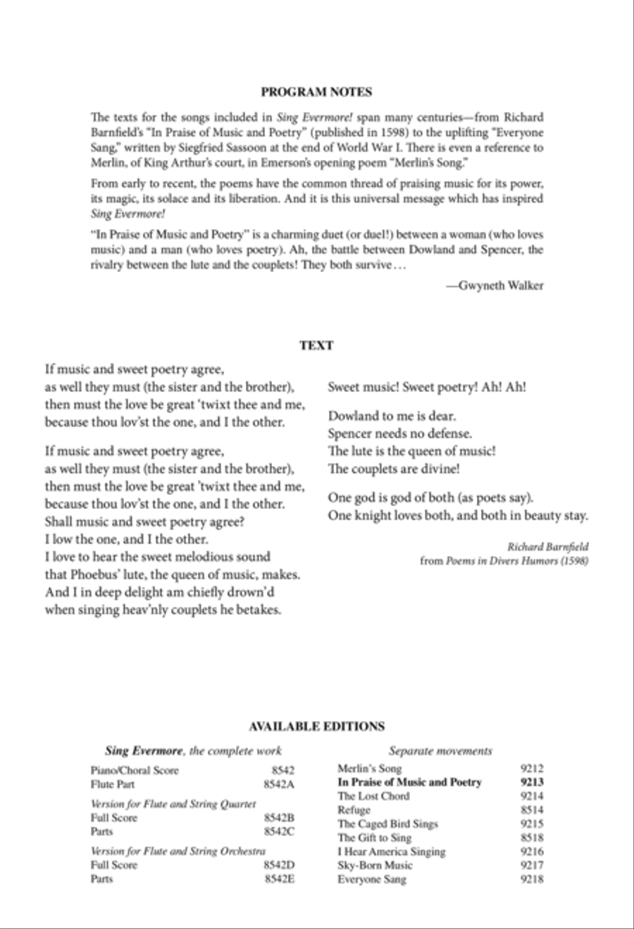 In Praise of Music and Poetry (a reconciliation) Baritone Horn scores gallery preview page 2