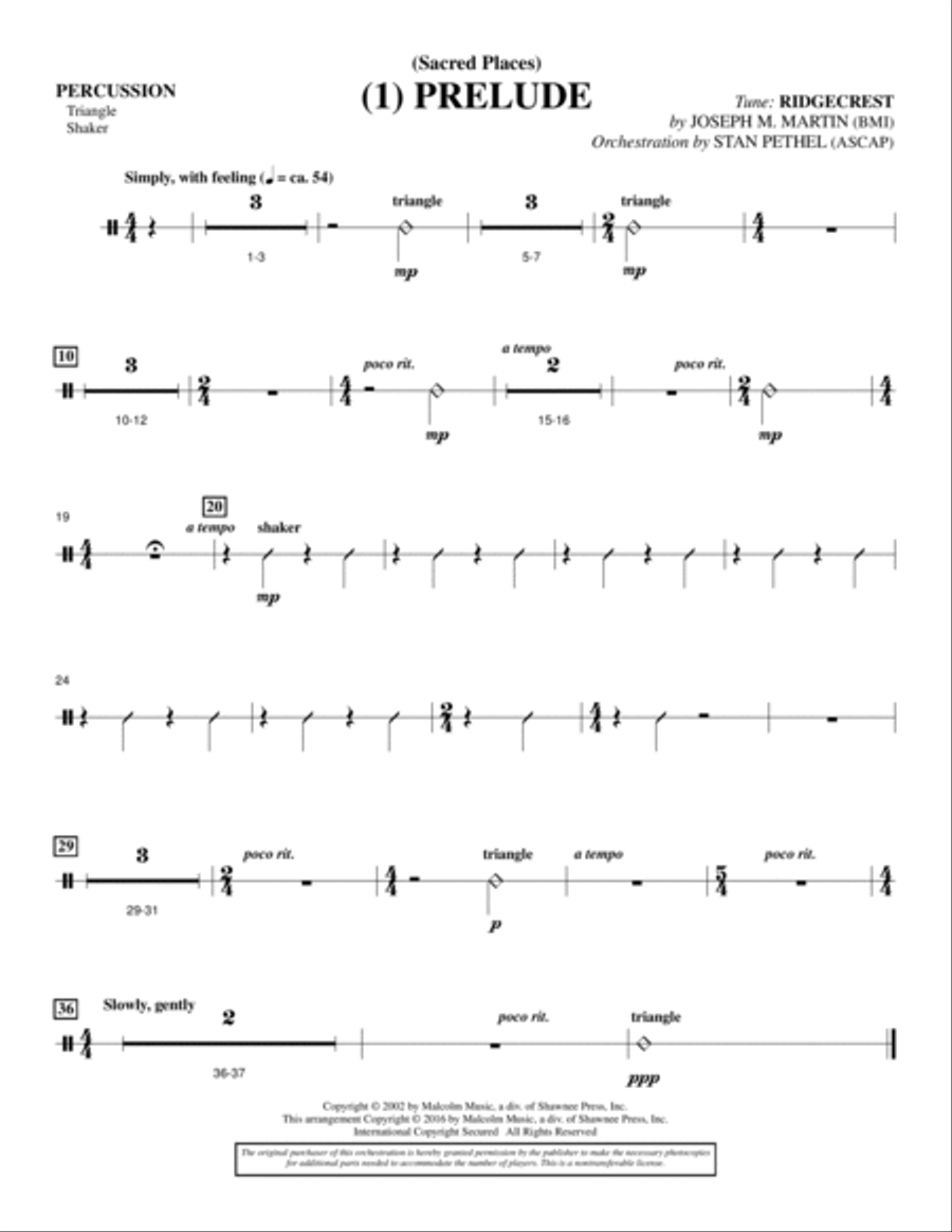 Sacred Places - Percussion Choir scores gallery preview page 2