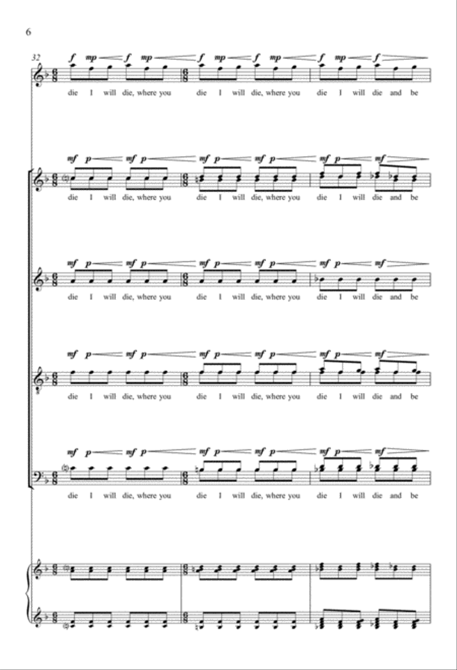 The Song of Ruth The Song of Ruth 4-Part scores gallery preview page 6