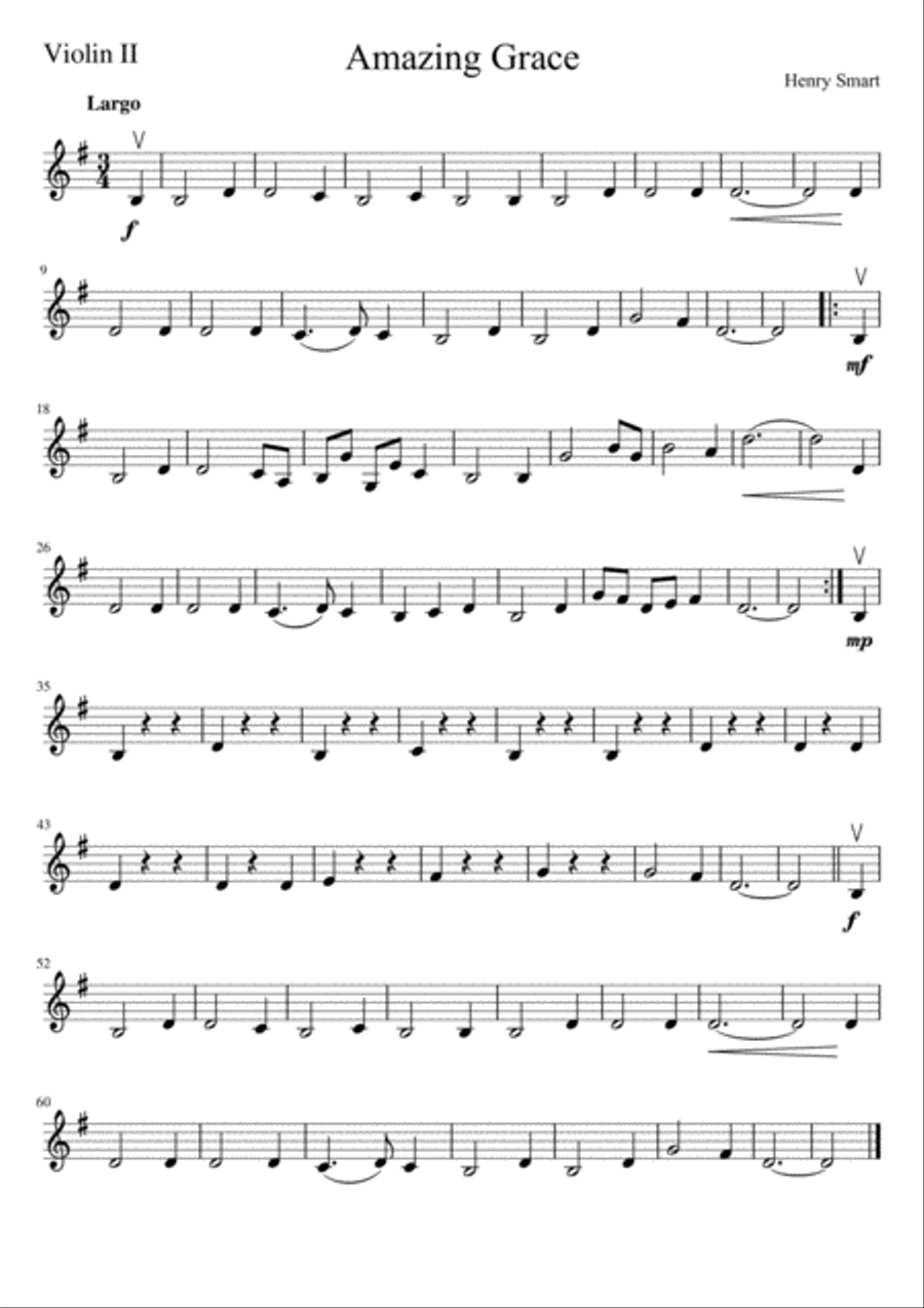 Amazing Grace Amazing Grace String Orchestra scores gallery preview page 6