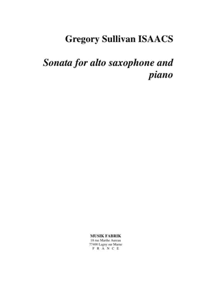Book cover for Sonata for alto saxophone and piano