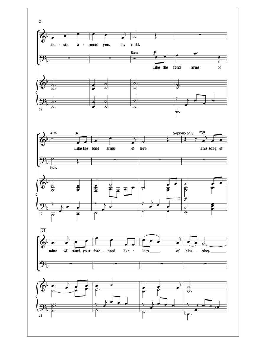 My Song Will Speak My Song Will Speak 4-Part scores gallery preview page 2