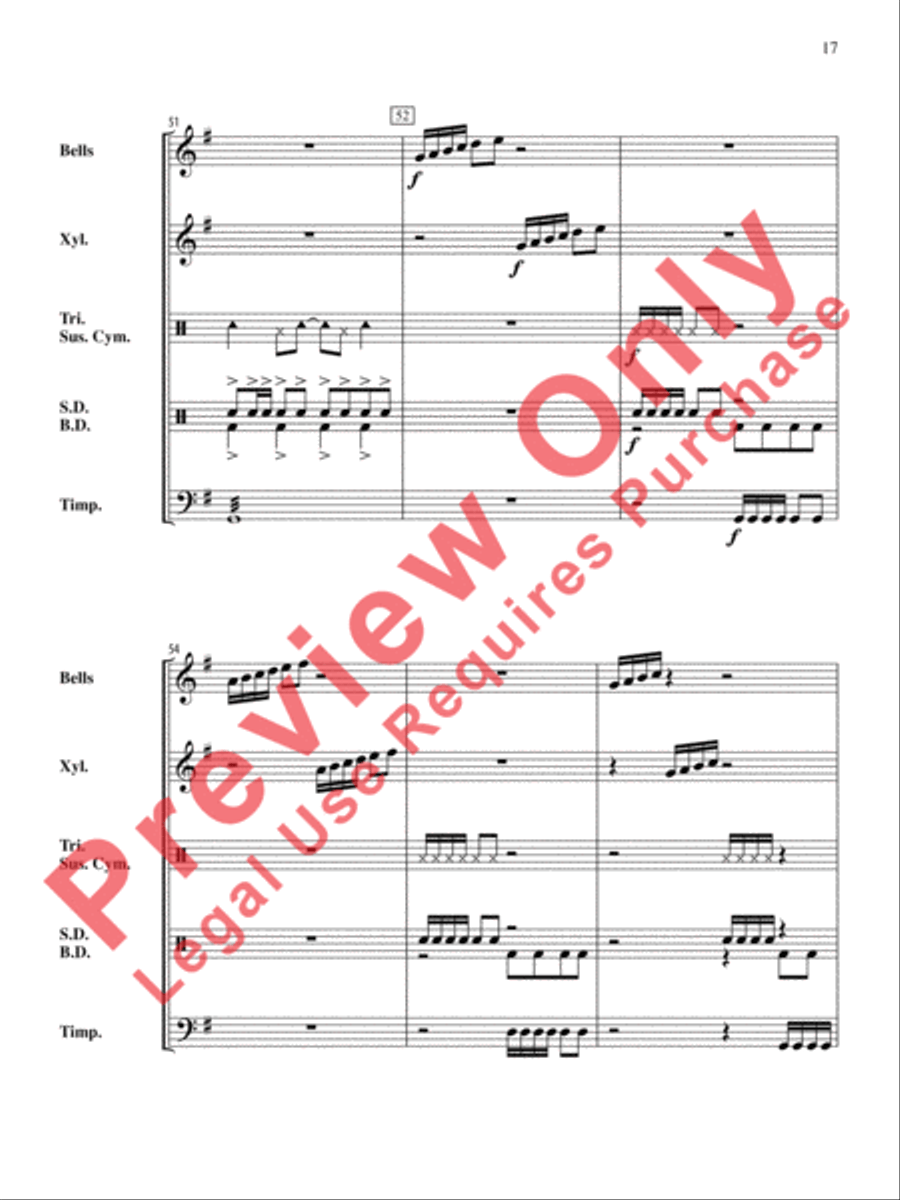 The Anthony J. Cirone Intermediate Percussion Ensemble Collection Percussion Ensemble scores gallery preview page 18