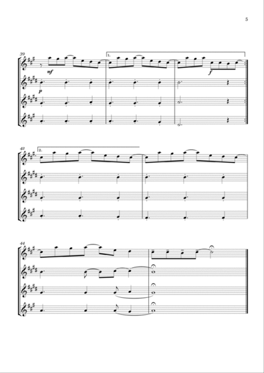 Photograph Woodwind Quartet scores gallery preview page 5