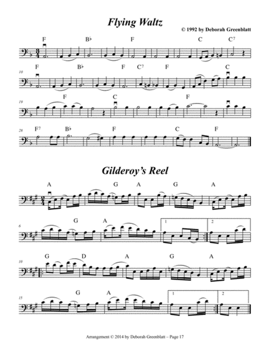 Dancing Fiddle Tune Trios for Strings - Cello B