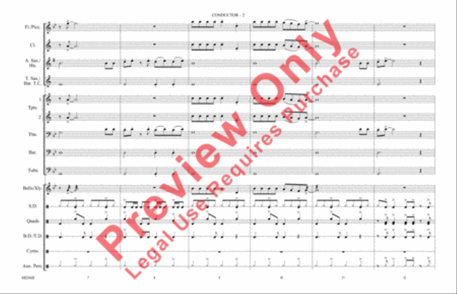 Danger Zone Danger Zone Marching Band scores gallery preview page 3
