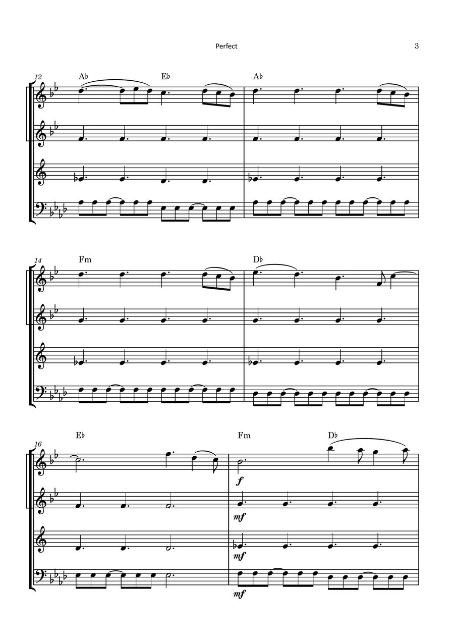 Perfect Brass Quartet scores gallery preview page 3