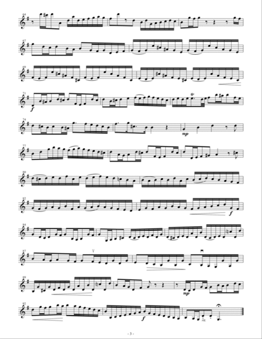Brandenburg Concerto No.3 First Movement (arranged for String Trio) String Trio scores gallery preview page 3