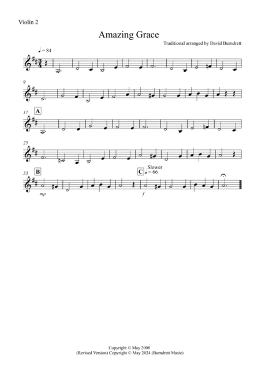 Amazing Grace for String Orchestra String Orchestra scores gallery preview page 5