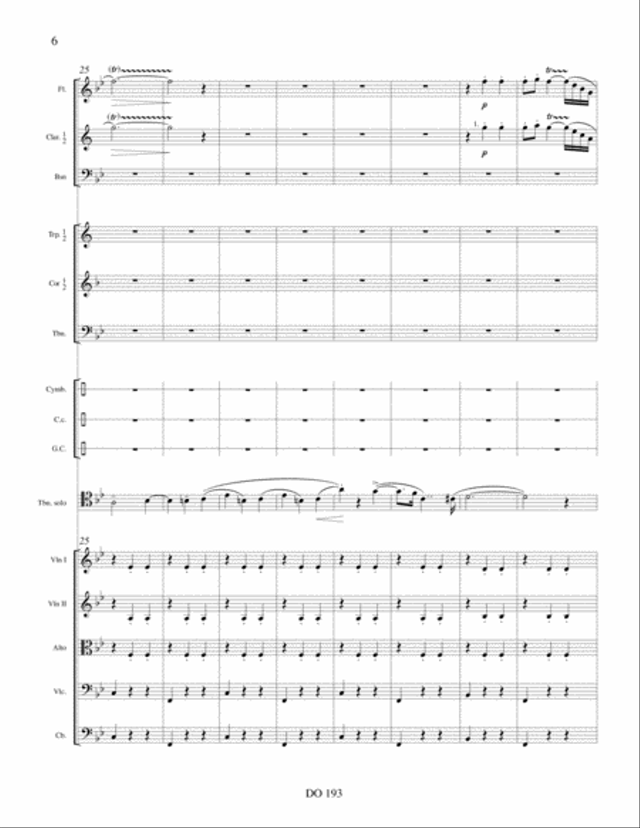 Thoughts of Love (trombone) (score) Orchestra scores gallery preview page 6