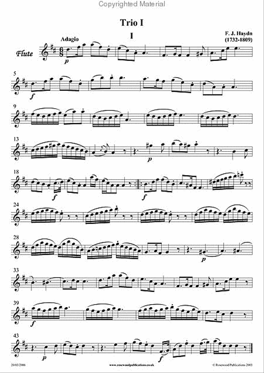 Three Trios Flute scores gallery preview page 3