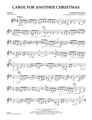 Carol For Another Christmas - Violin 3 (Viola Treble Clef)