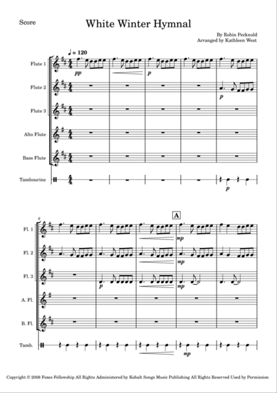 White Winter Hymnal White Winter Hymnal Woodwind Quintet scores gallery preview page 3