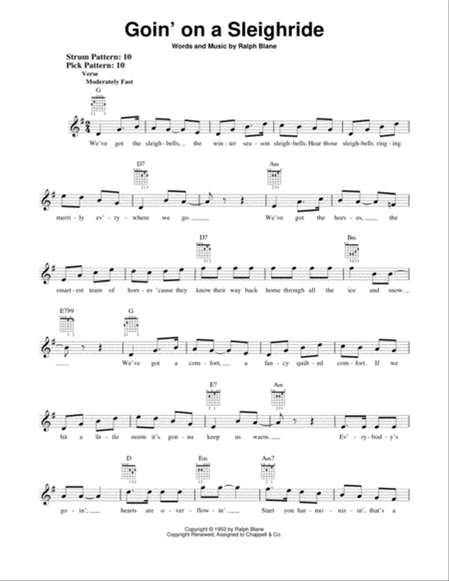 Goin' On A Sleighride Goin' On A Sleighride Easy Guitar scores gallery preview page 1