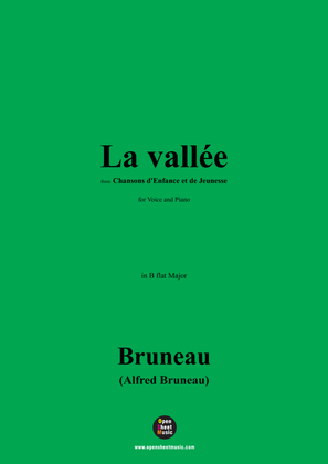Book cover for Alfred Bruneau-La vallée,in B flat Major