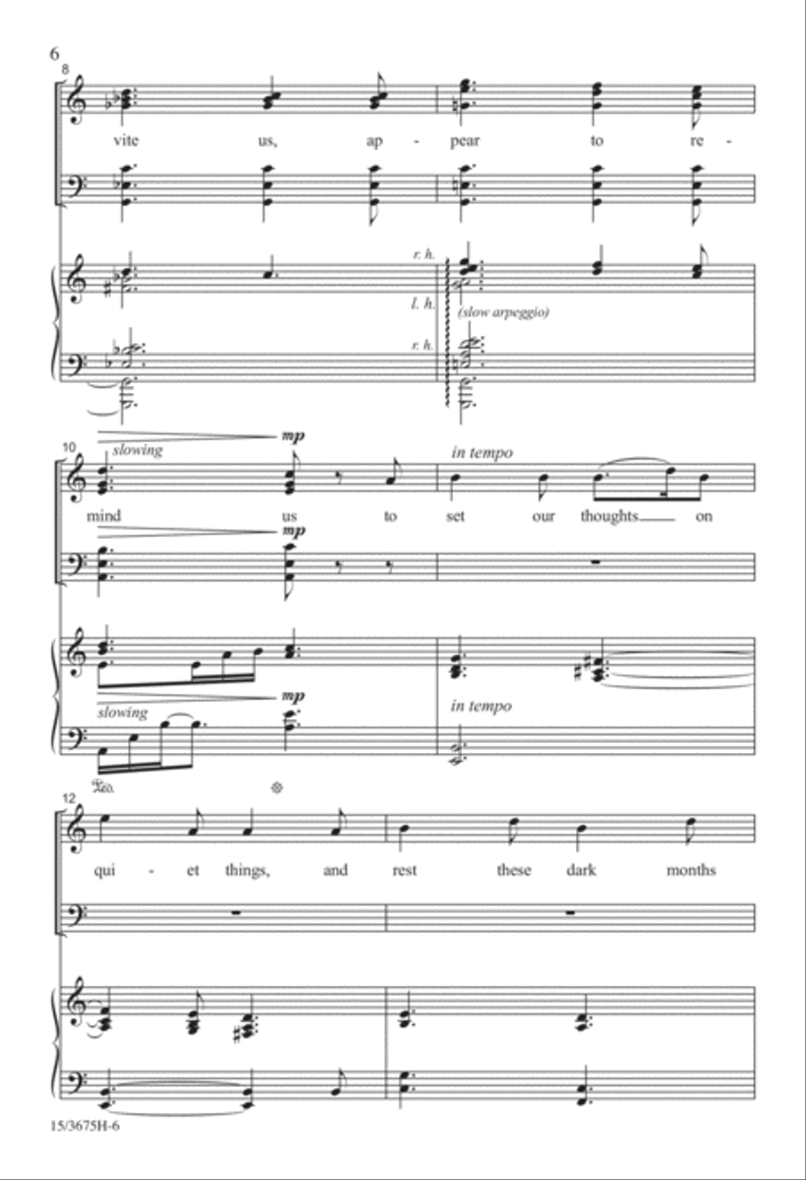 Three Winter Carols 4-Part scores gallery preview page 5