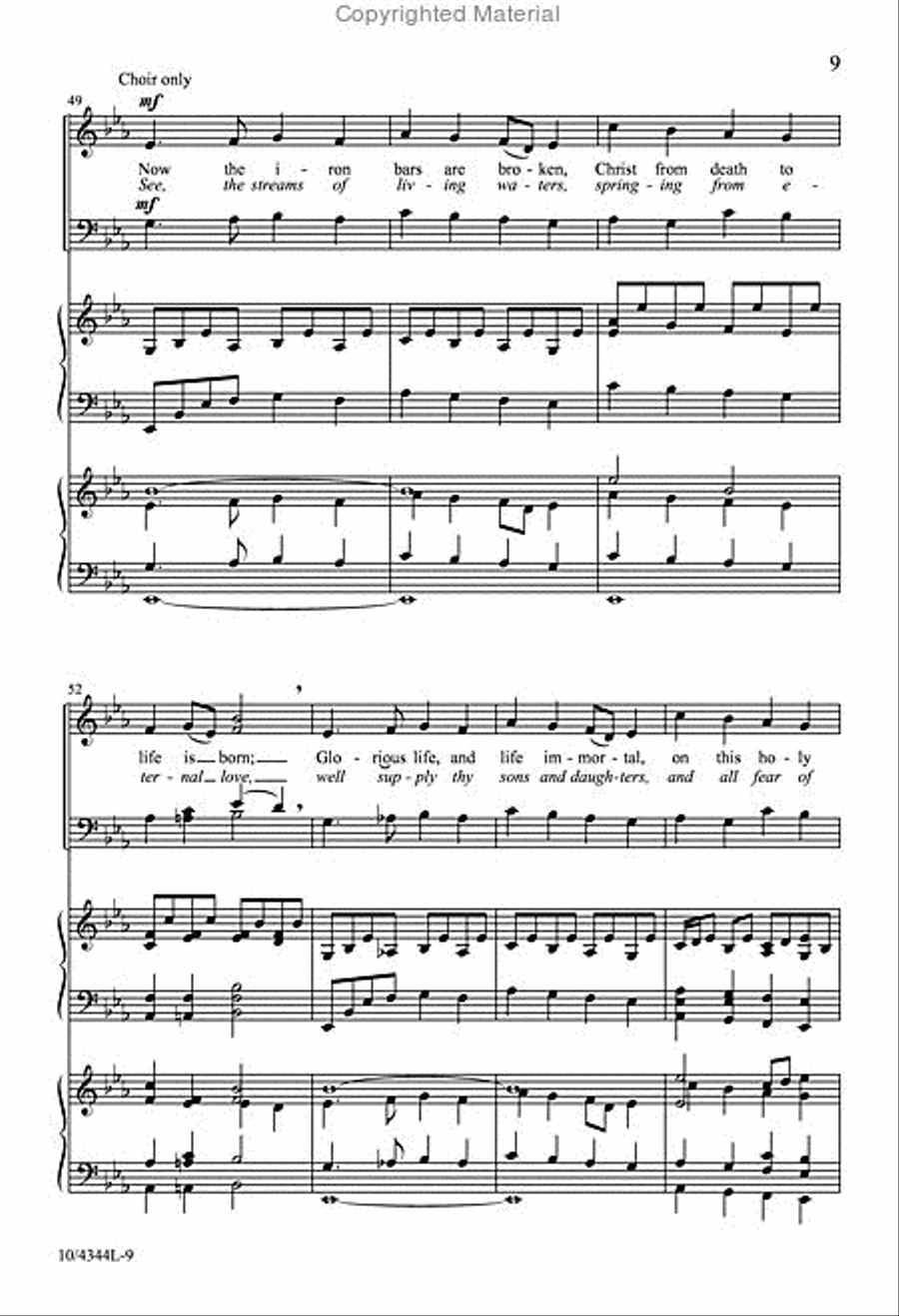 Easter Hymn of Praise Easter Hymn of Praise 4-Part scores gallery preview page 9