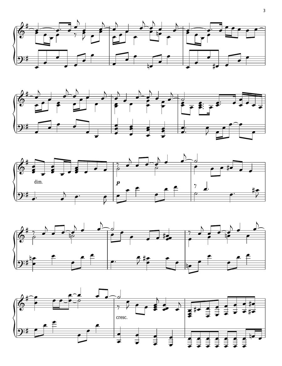 Karma Police Piano Solo scores gallery preview page 3