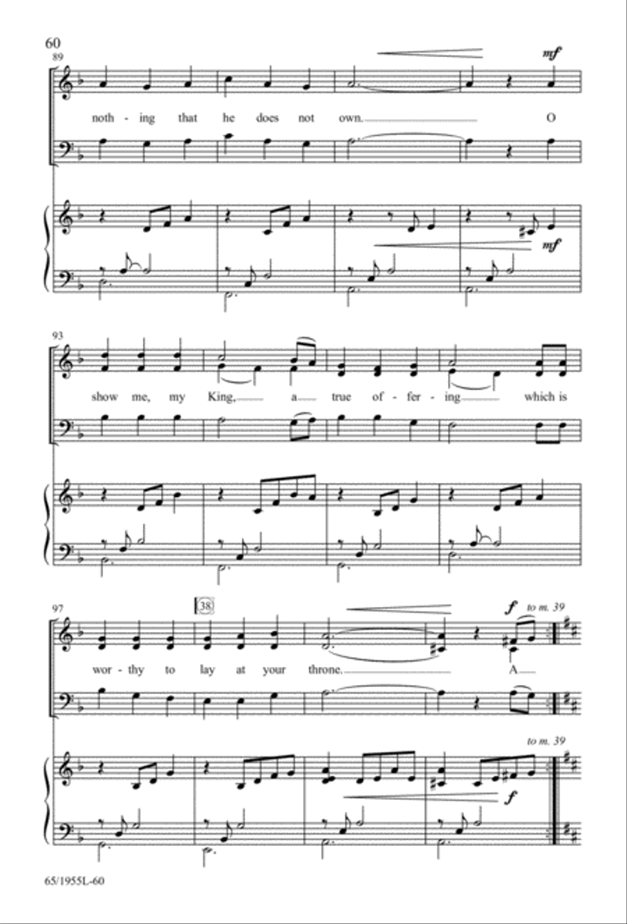 The Promise of a King 3-Part scores gallery preview page 60