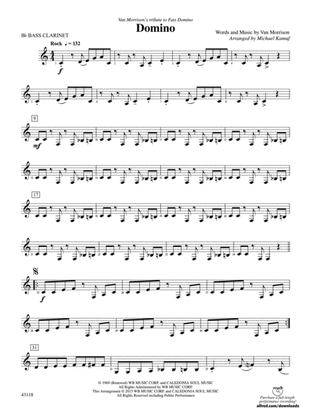 Domino: B-flat Bass Clarinet