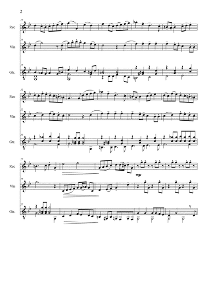 Variations on Ikh bin e meidel in de Joren (Trio for Alto Recorder, Violin & Guitar) image number null