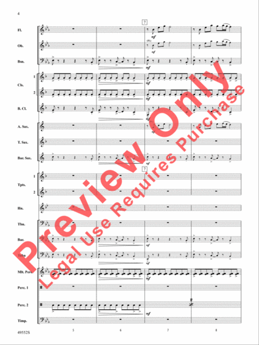 Dance of the Garden Gnomes Concert Band scores gallery preview page 5