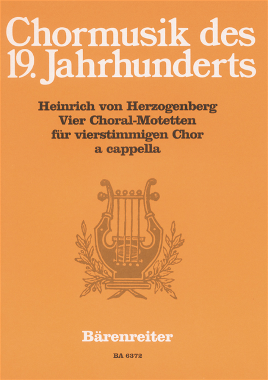 Vier Choralmotetten Vier Choralmotetten 4-Part scores gallery preview page 1
