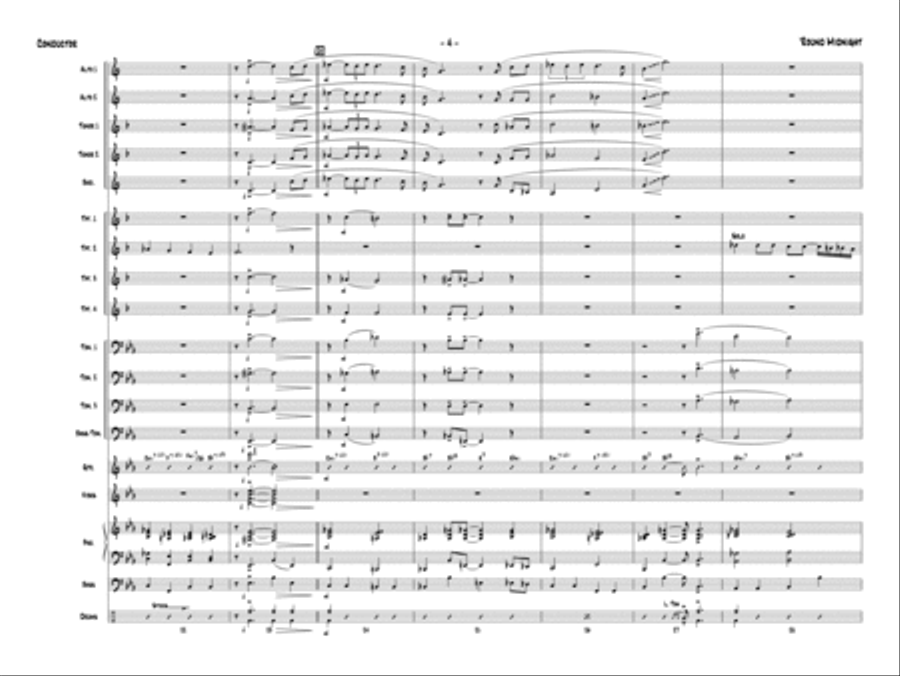 'Round Midnight: Score Jazz Ensemble scores gallery preview page 6