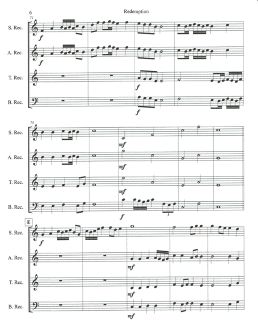 Redemption Recorder scores gallery preview page 6