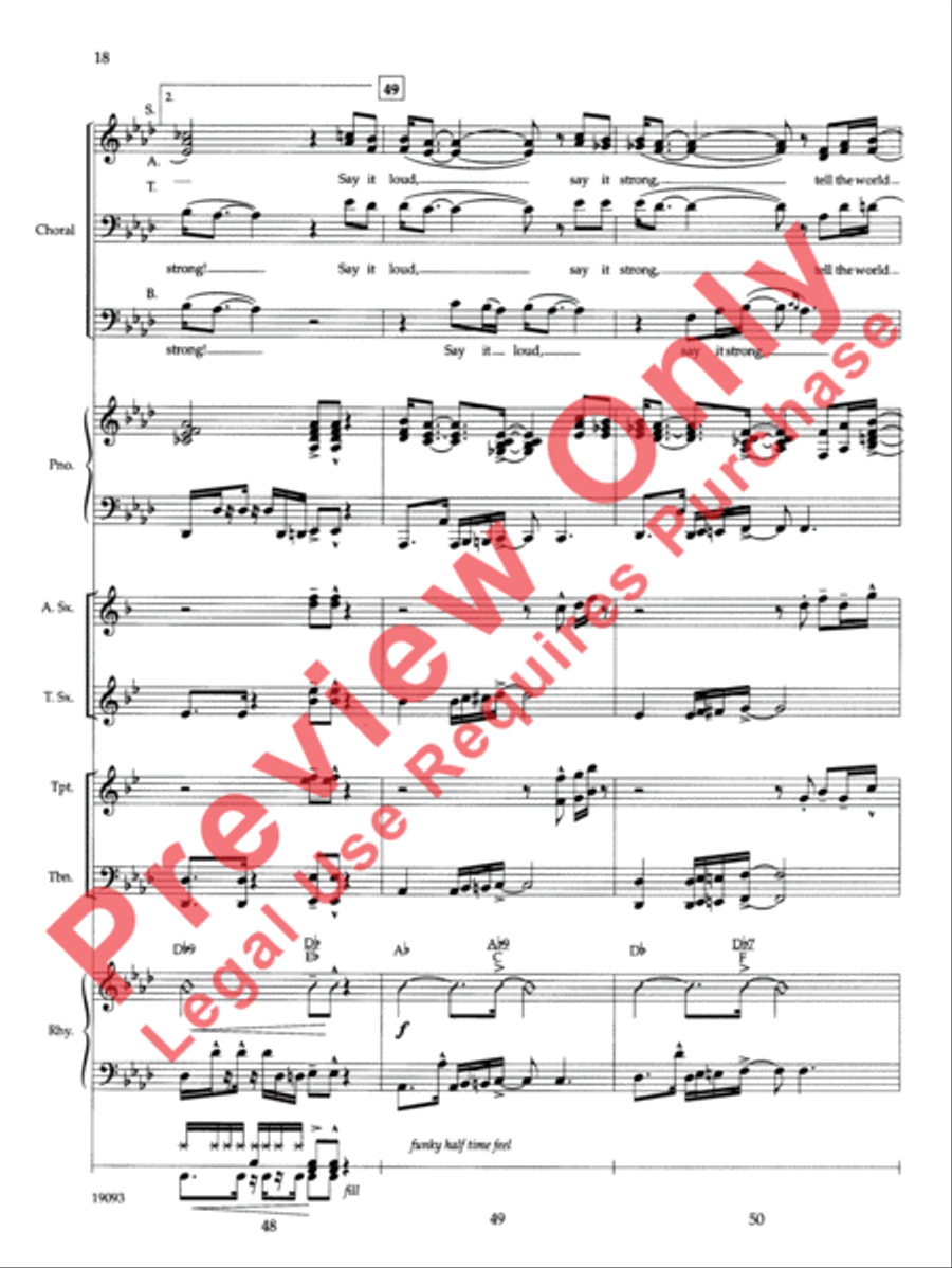 Say It Loud Choir scores gallery preview page 21