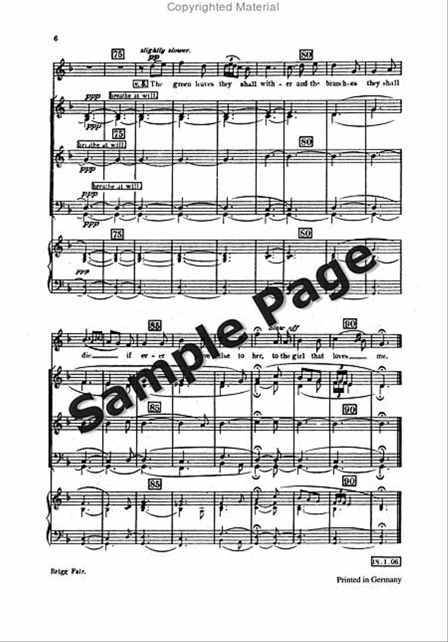 Grainger Brigg Fair Satbb Chor Mixed Choir scores gallery preview page 9