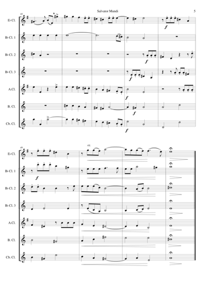 Salvator Mundi for clarinet choir image number null