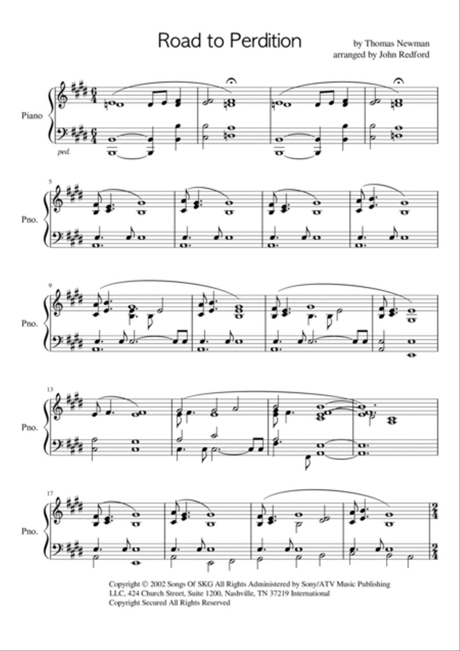 Road To Perdition Piano Solo scores gallery preview page 2