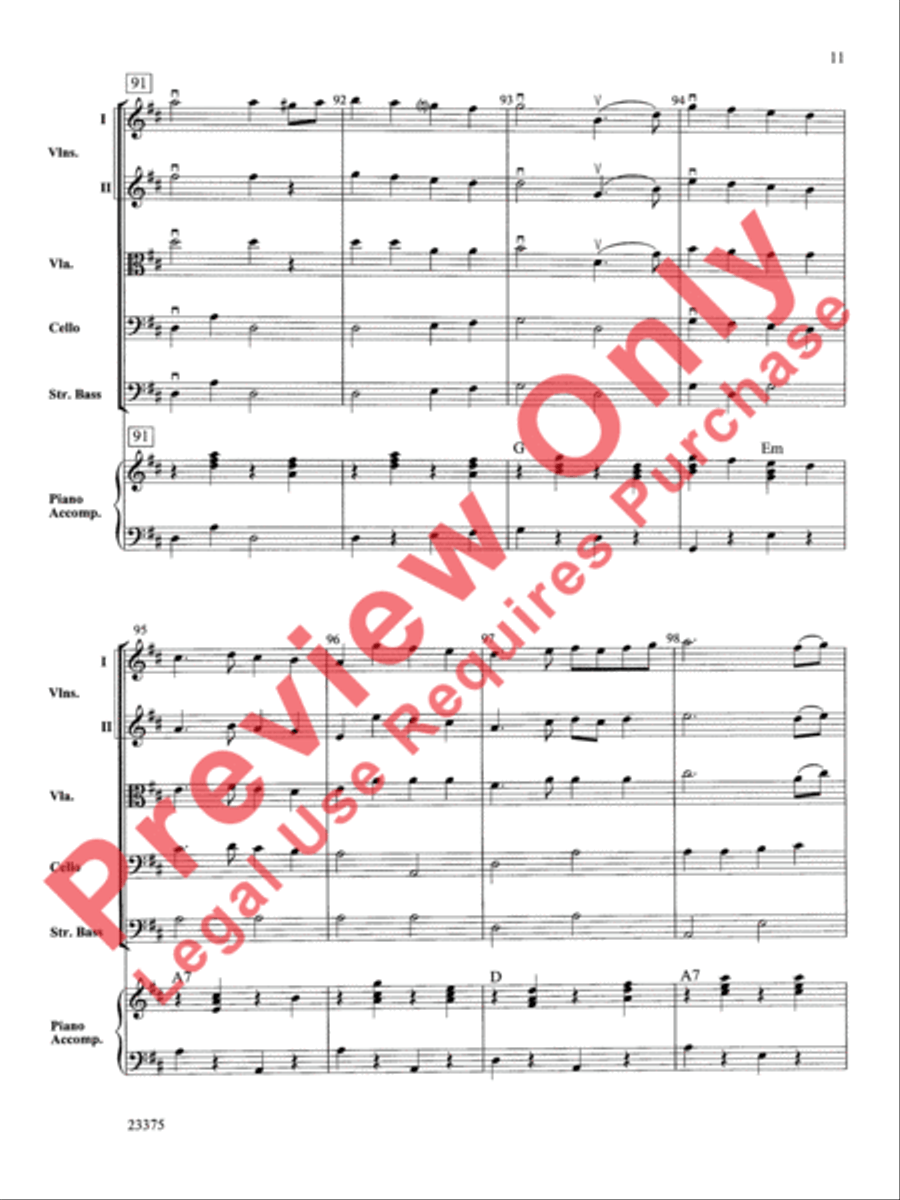 Scandanavian Fiddle Suite String Orchestra scores gallery preview page 12