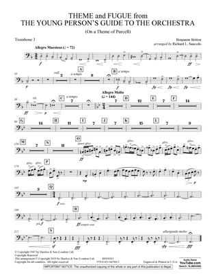 Theme and Fugue from The Young Person's Guide to the Orchestra - Trombone 3