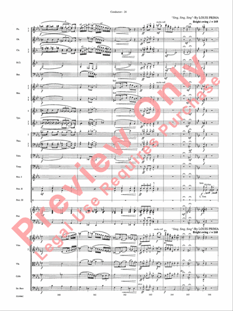 A Salute to the Big Bands Full Orchestra scores gallery preview page 27