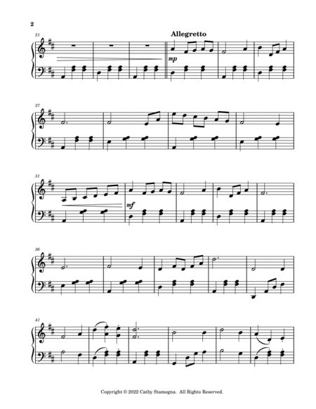 Camptown Races (Theme and Variation) Piano Solo image number null