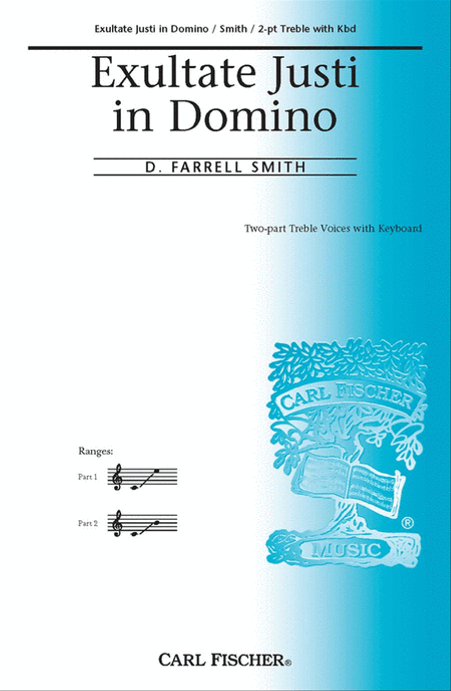 Exultate Justi in Domino Choir scores gallery preview page 1