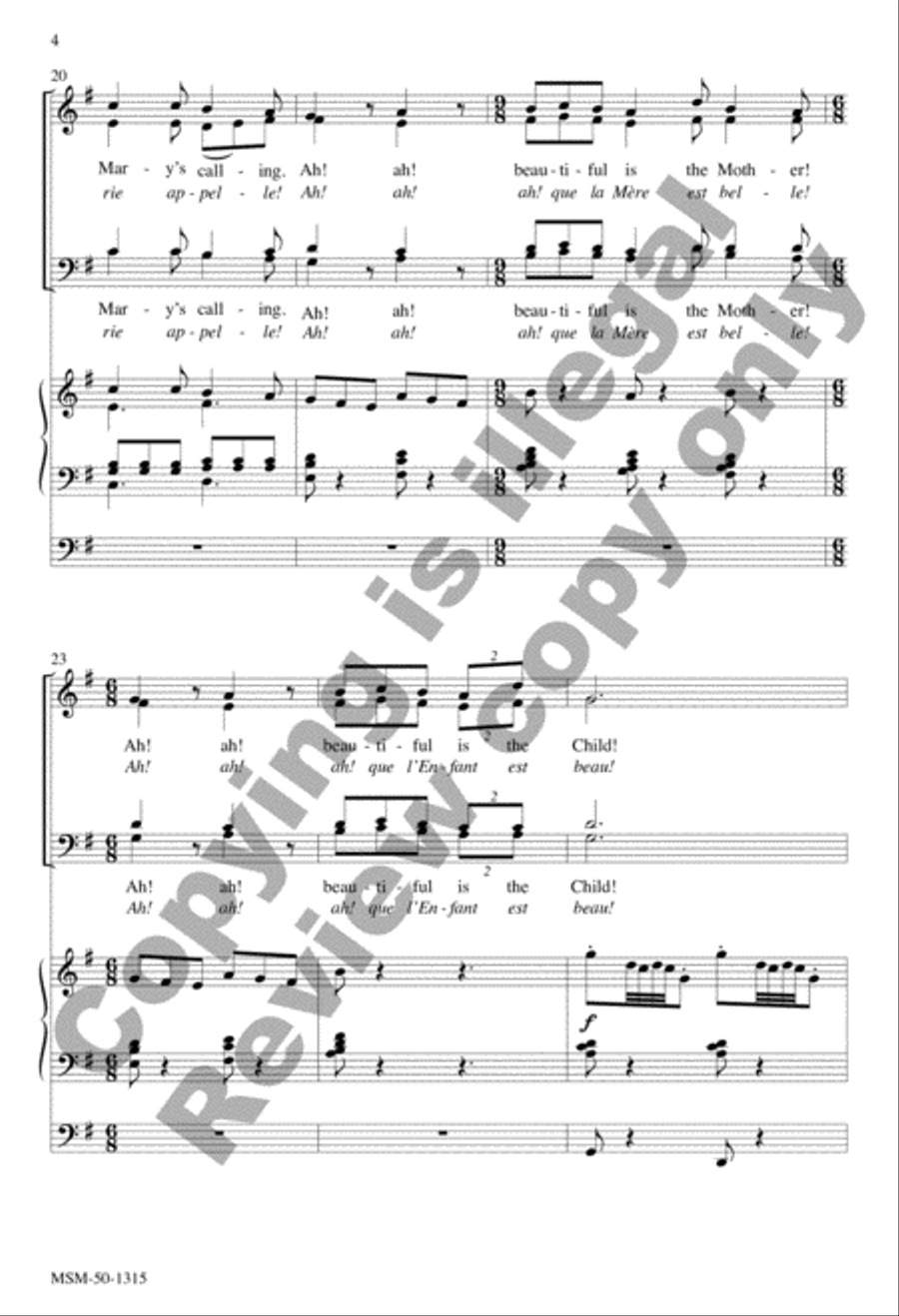 Bring a Torch, Jeanette, Isabella 4-Part scores gallery preview page 4