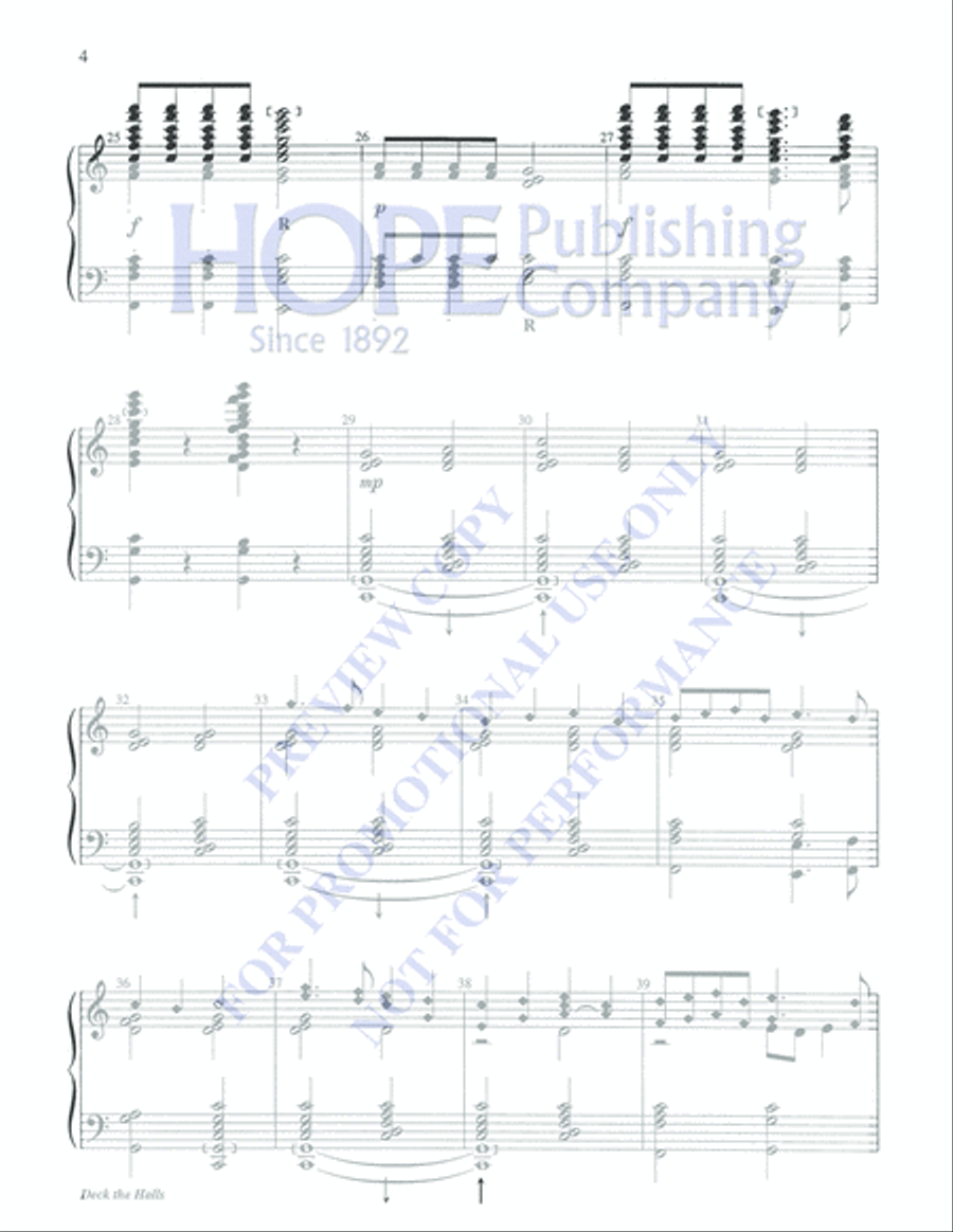 Deck the Halls 5-Octaves scores gallery preview page 4