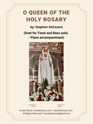 O Queen Of The Holy Rosary (Duet for Tenor and Bass solo - Piano accompaniment)