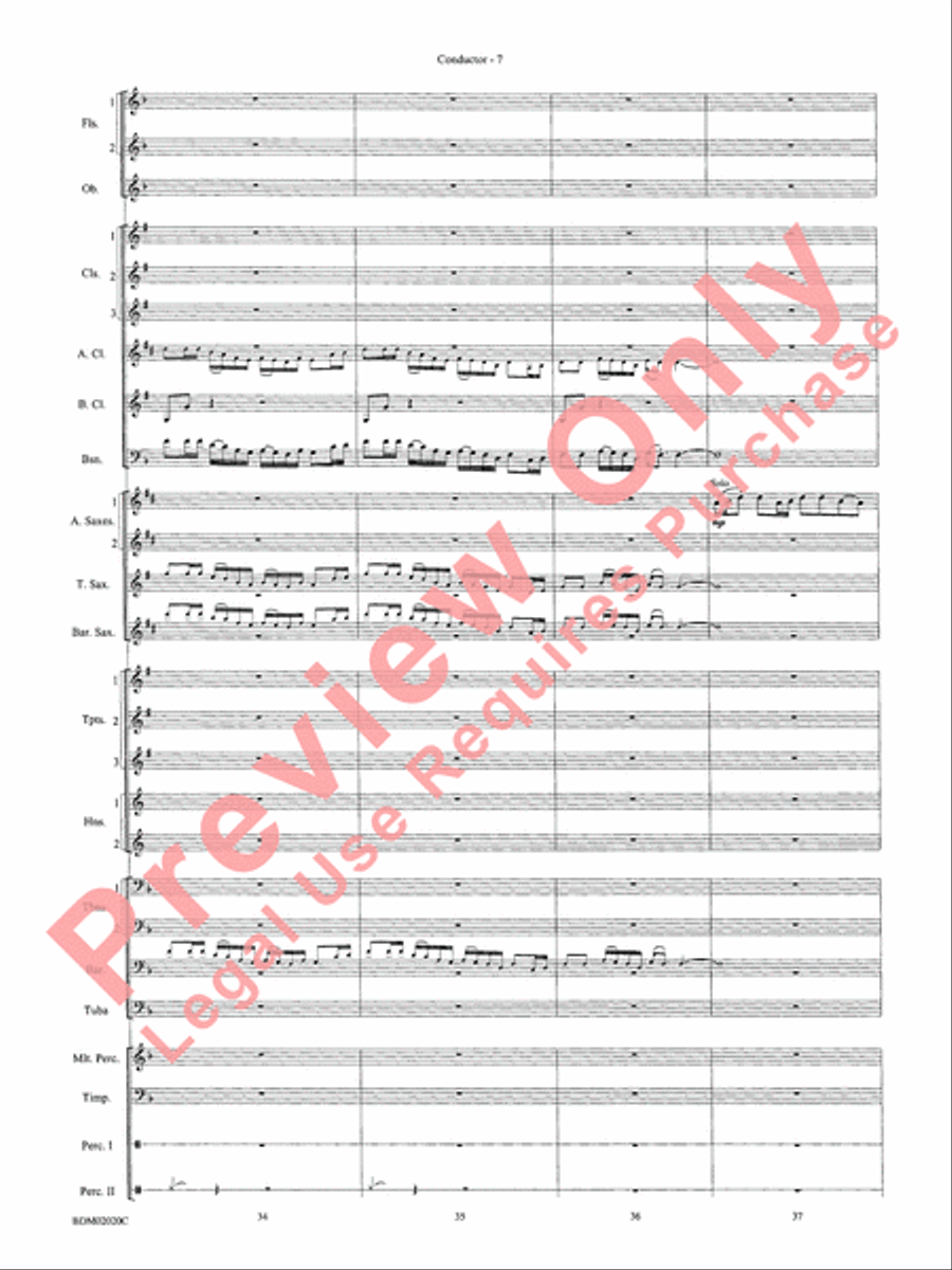 Prairiesong Concert Band scores gallery preview page 10