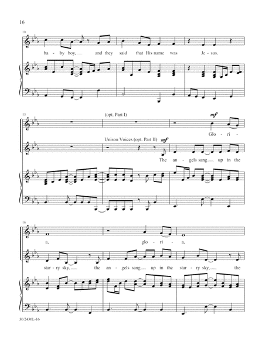 Simply Spirituals Unison Choir scores gallery preview page 17