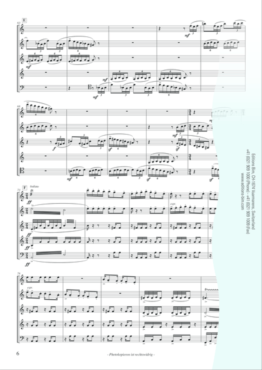 Omaggio a Verdi (1813-2003) Woodwind Quintet scores gallery preview page 7