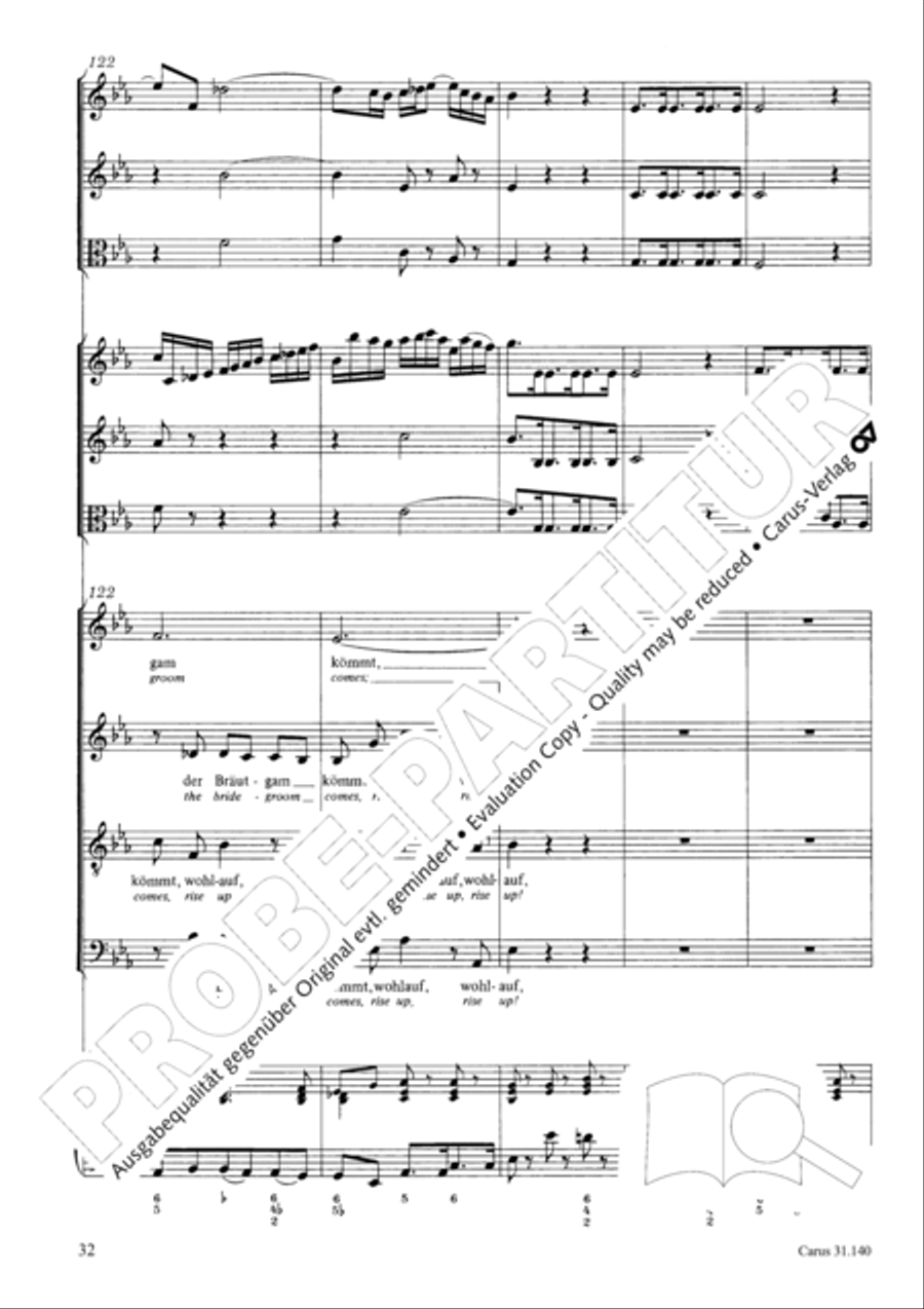 Wake, o wake and hear the voices STB scores gallery preview page 33