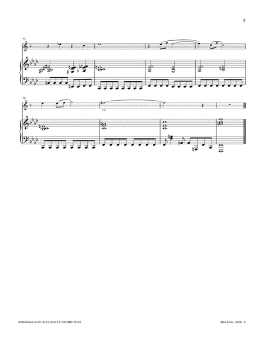 Mind Echo Mind Echo Alto Saxophone scores gallery preview page 5