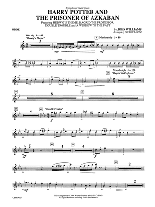 Harry Potter and the Prisoner of Azkaban, Symphonic Suite from: Oboe