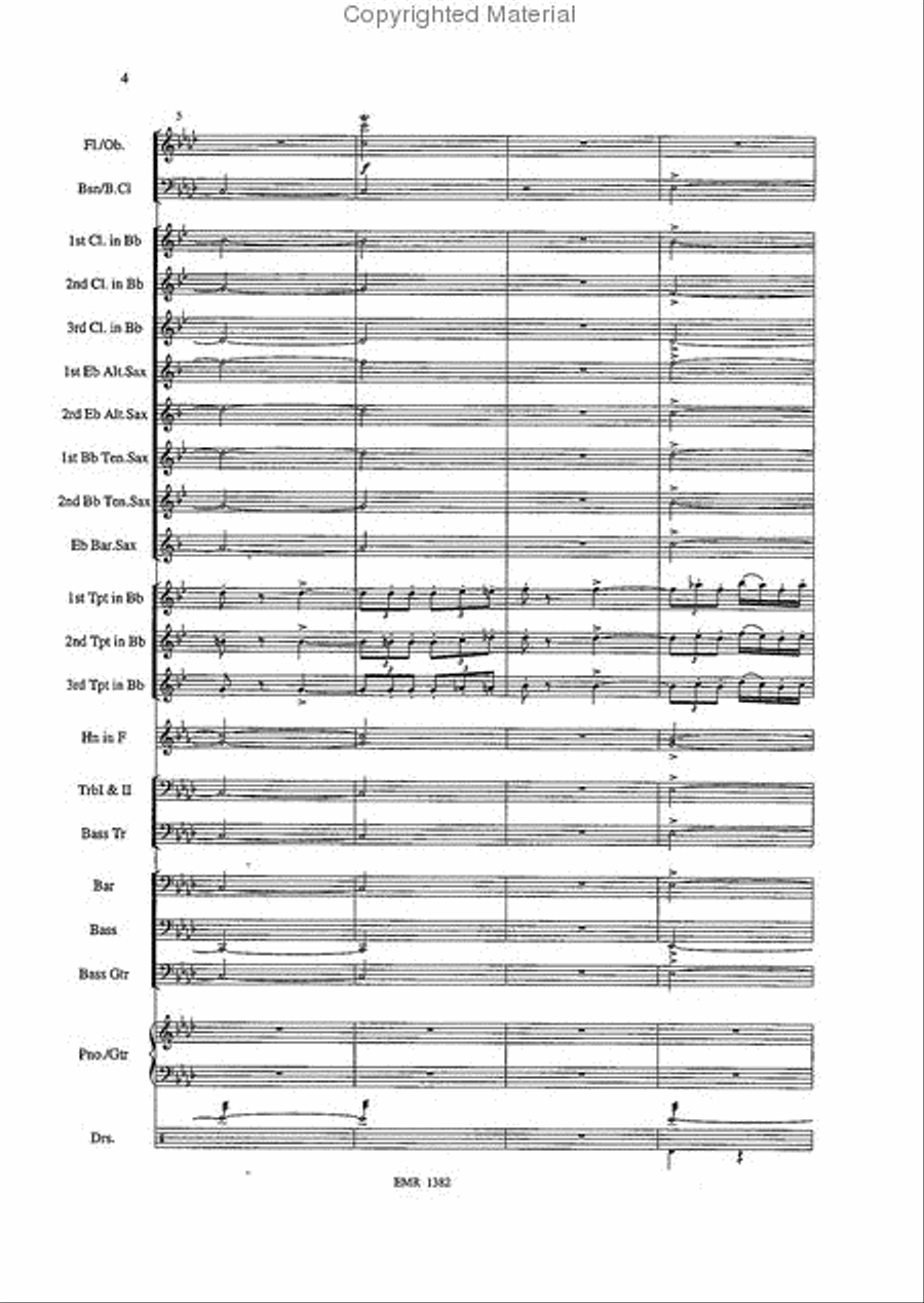 Trumpet Blues And Cantabile Concert Band scores gallery preview page 4