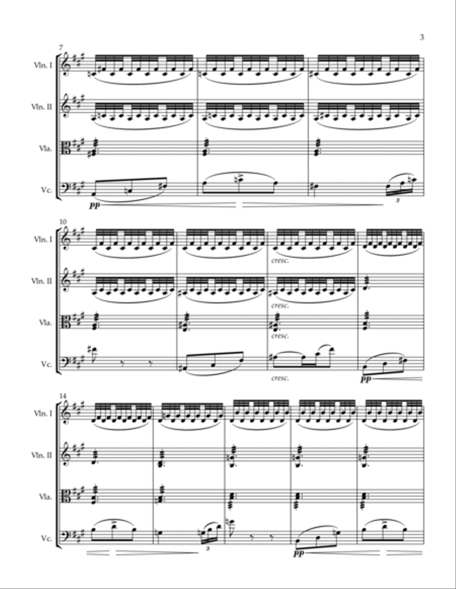 Symphonie Fantastique II. A Ball String Quartet scores gallery preview page 3