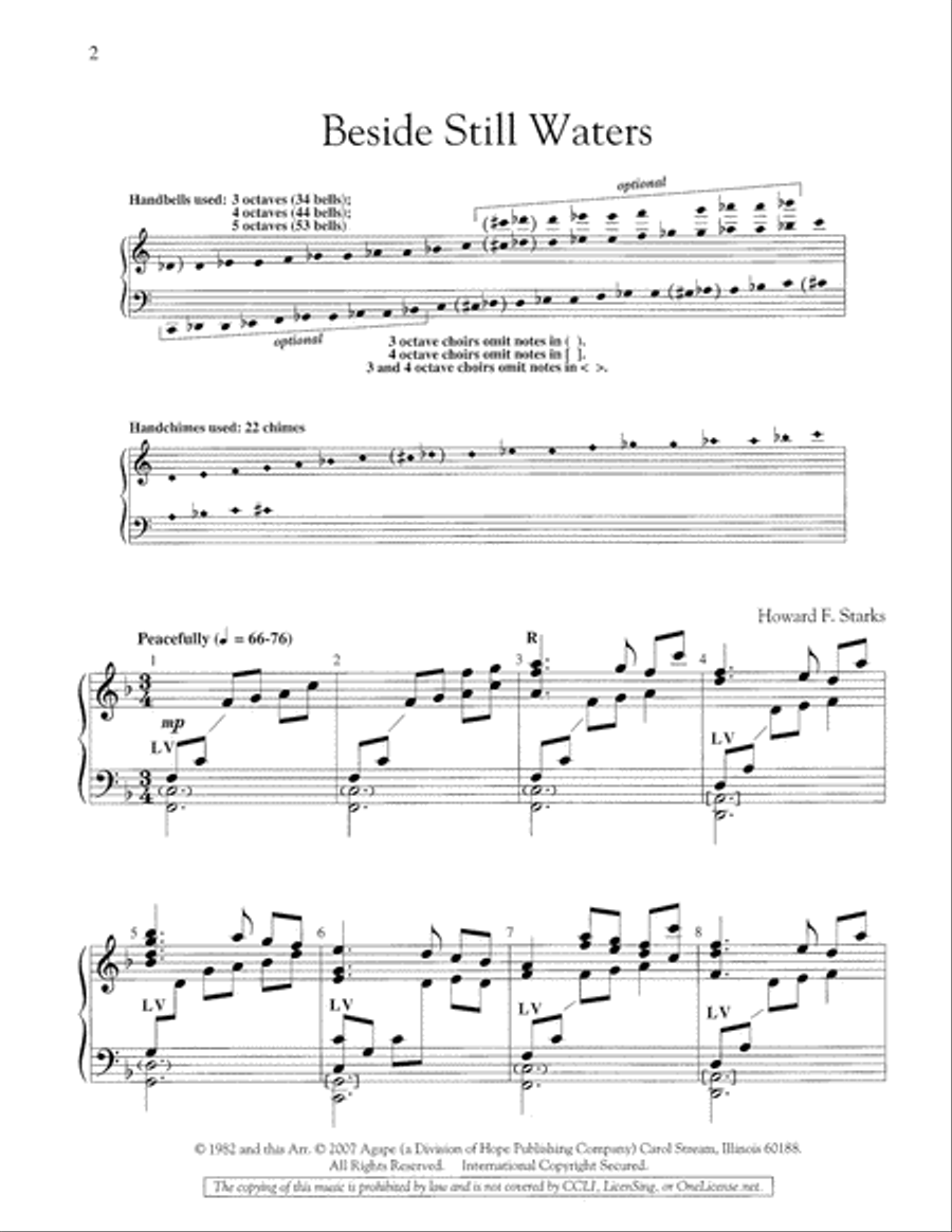 Beside Still Waters 5-Octaves scores gallery preview page 2